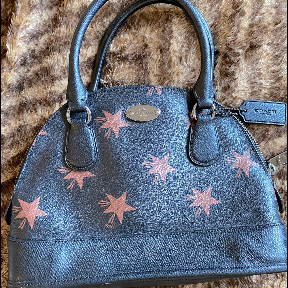 Coach Small Black and Star purse